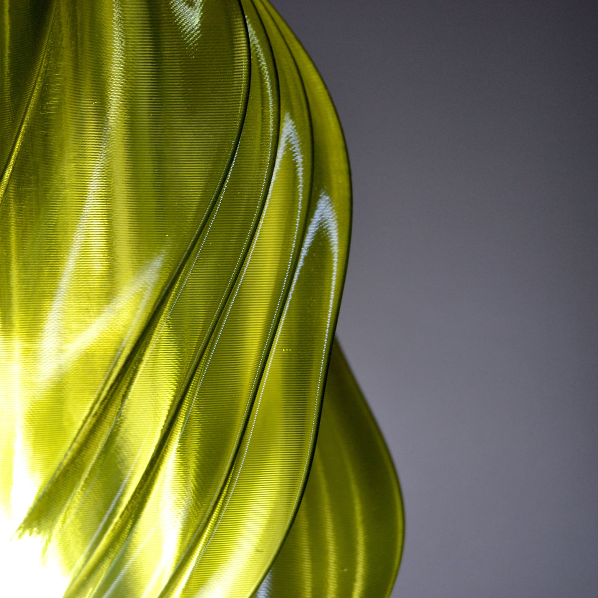 Vortex Lamp, Glassy Green