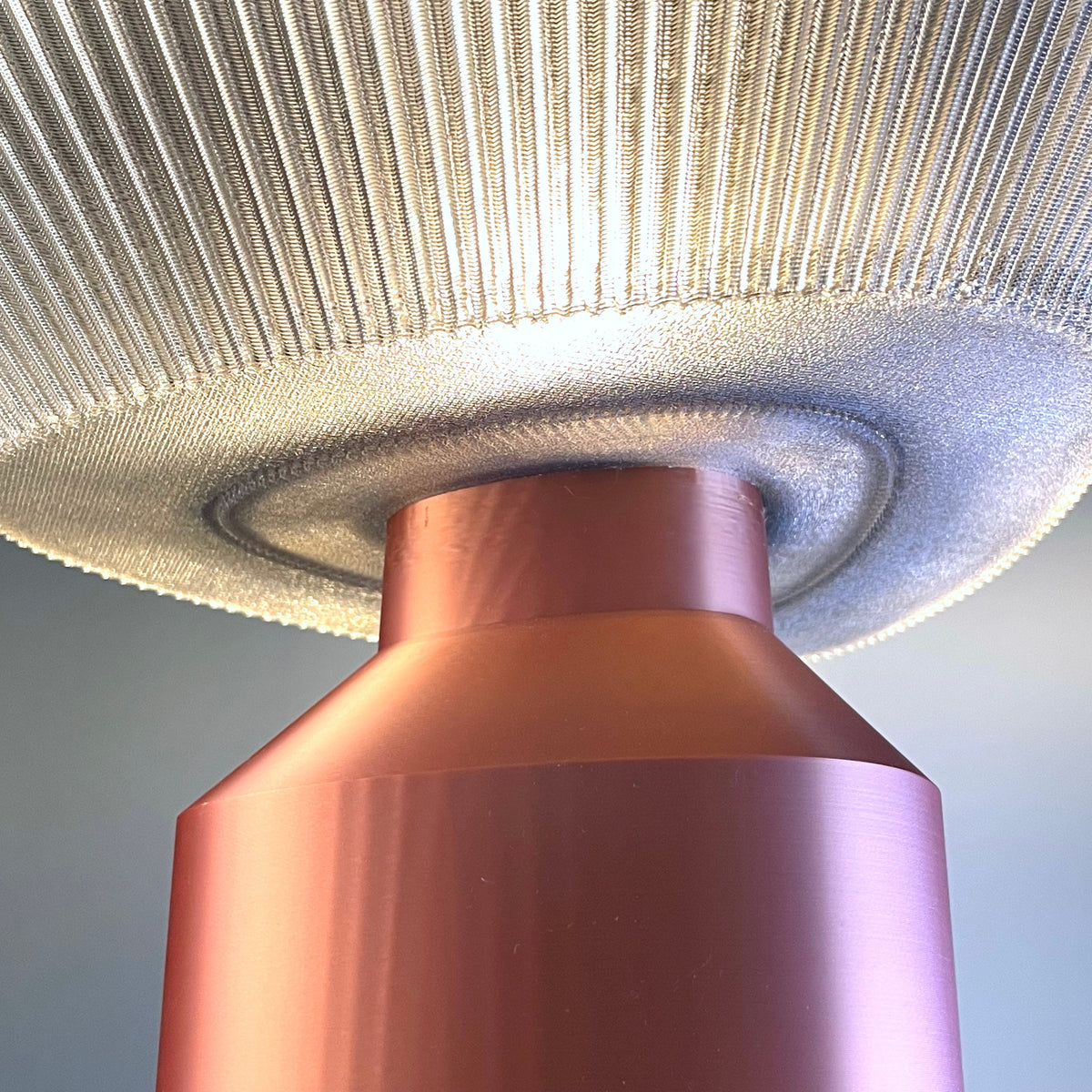Temple Lamp, Silk Red