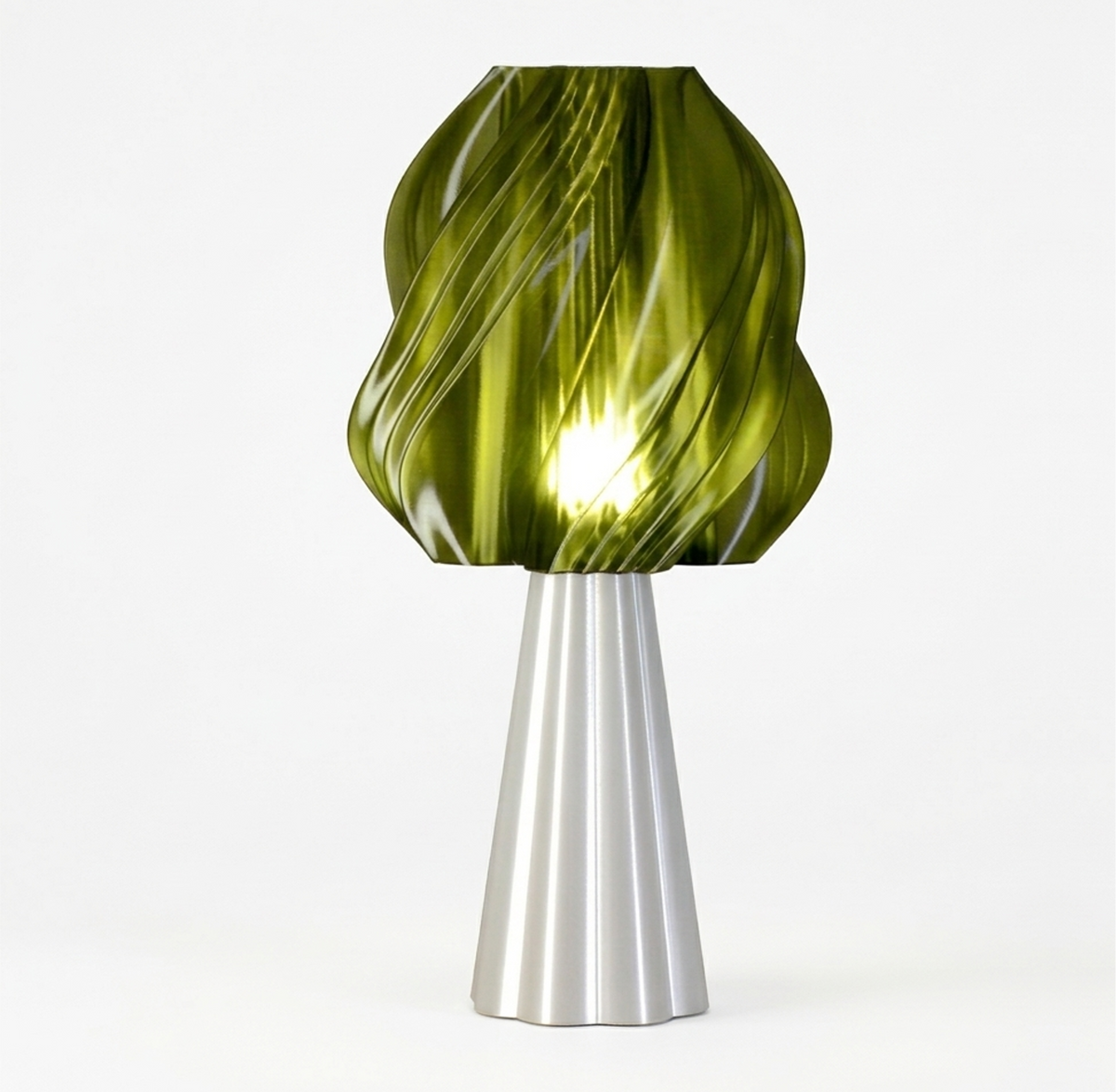Vortex Lamp, Glassy Green