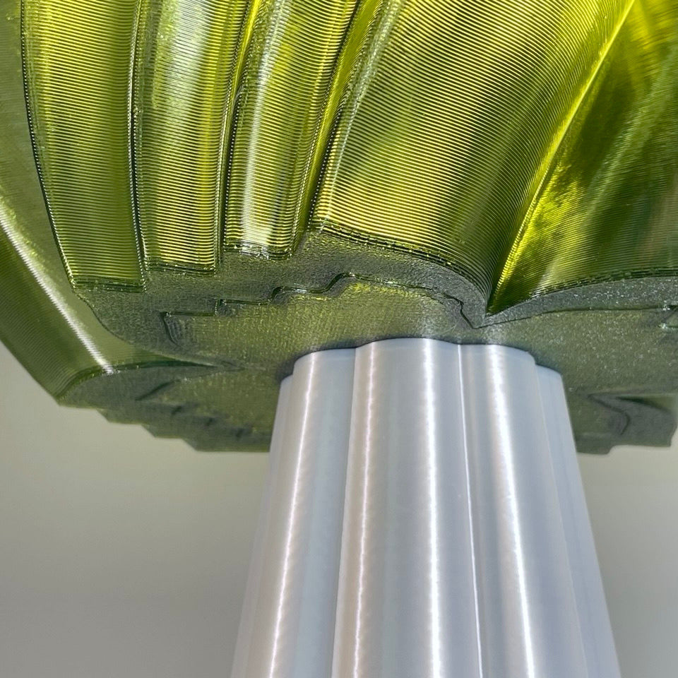 Vortex Lamp, Glassy Green