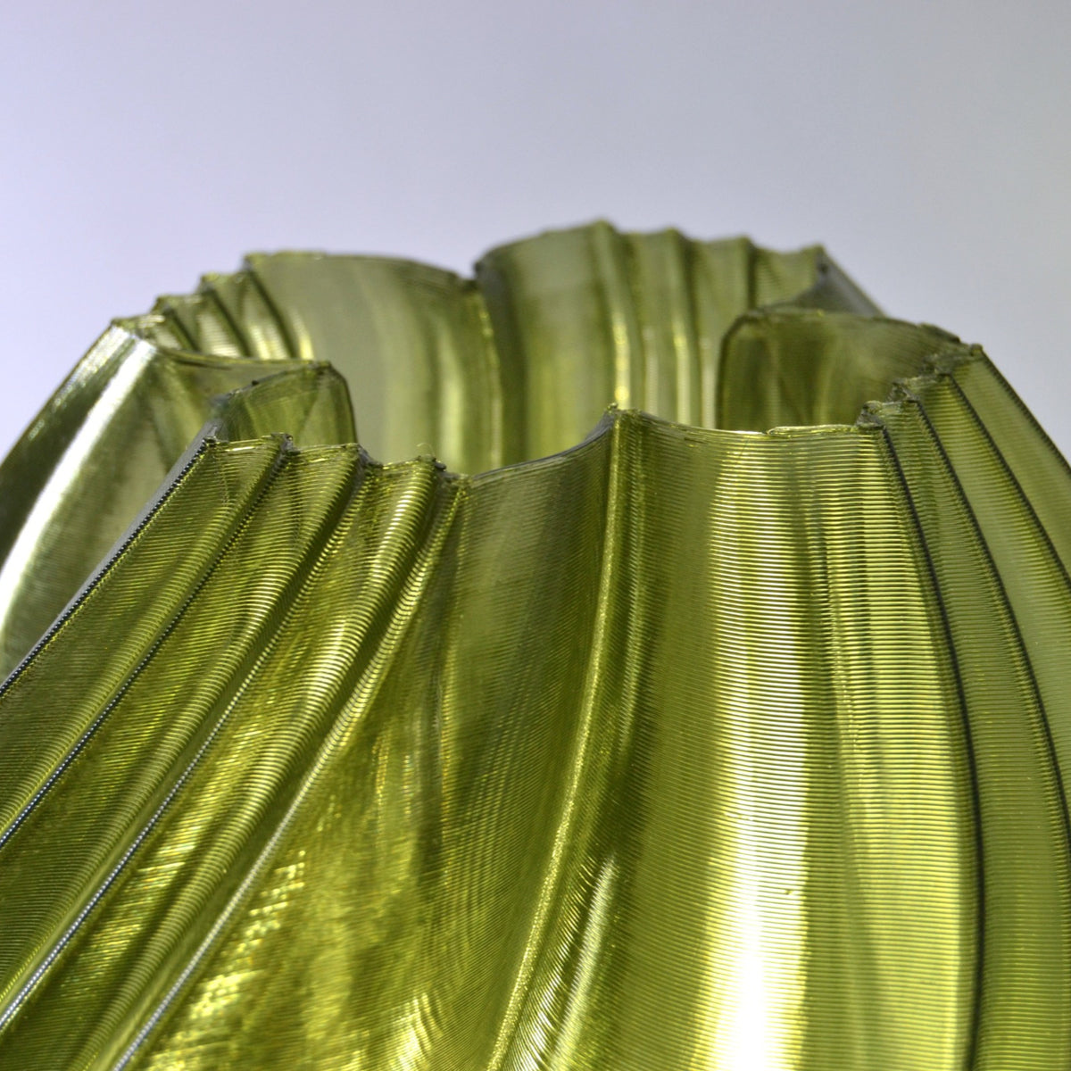 Vortex Lamp, Glassy Green