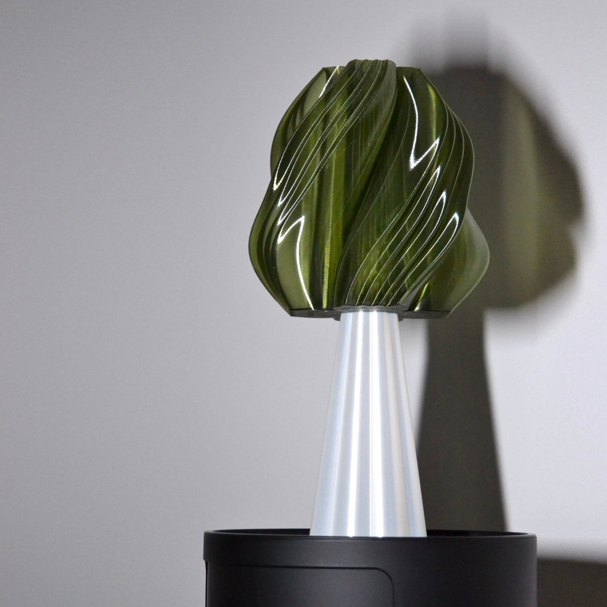 Vortex Lamp, Glassy Green